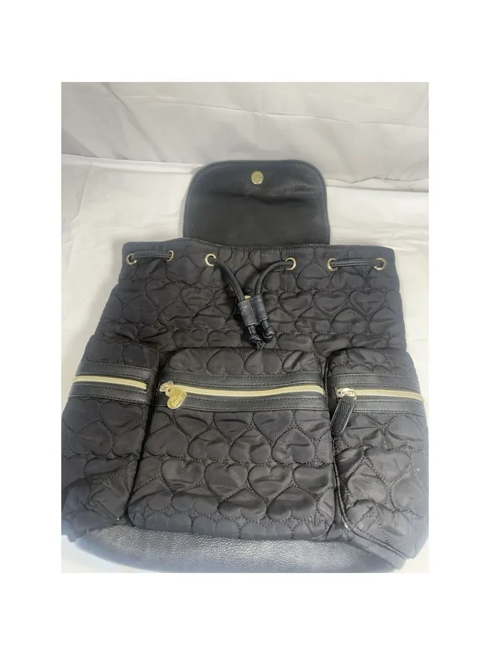Betsey Johnson Backpack Quilted Black